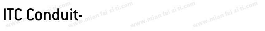 ITC Conduit字体转换